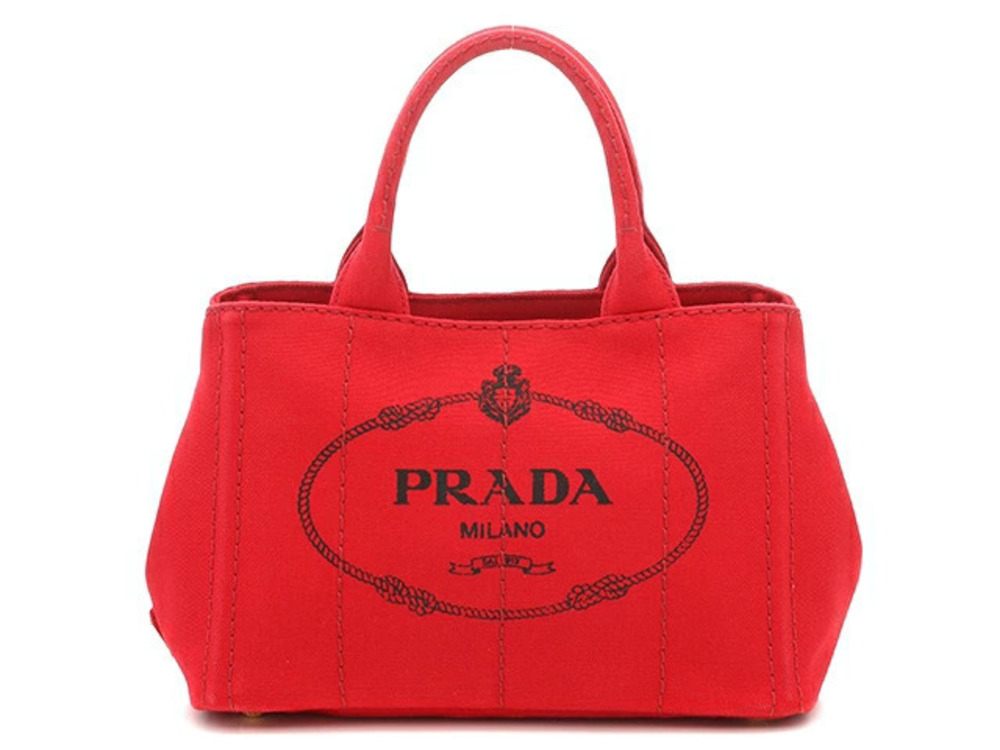 Prada Canapa 2way Shoulder Bag Canvas